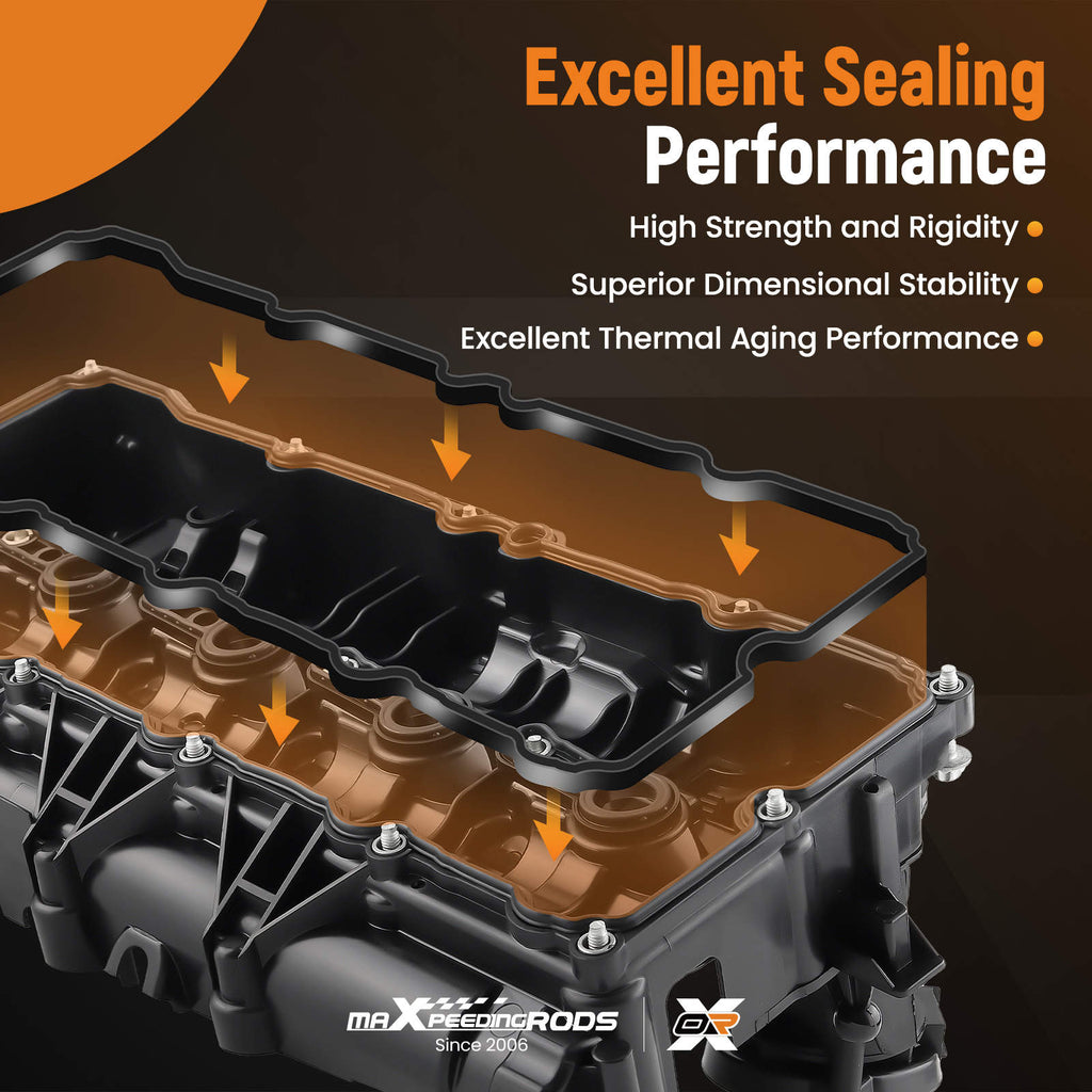 Engine Valve Cover W/ Gasket compatible for Mini Countryman 2010-16 11128589943 11128576293