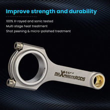 Lataa kuva Galleria-katseluun, Forged H-Beam Engine H-Beam Connecting Rod+ARP2000 Bolts compatible for Fiat 500 5.118 New