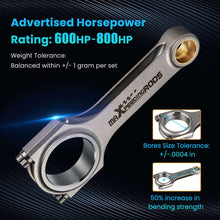 Lataa kuva Galleria-katseluun, 4 x Forged Connecting Rods compatible for Triumph TR3 TR4 Con Rod Bielle ARP 2000 Bolts