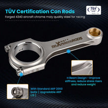 Lataa kuva Galleria-katseluun, Connecting Rods (with ARP bolts) Compatible for Fiat 2.0 Coupe 5-Cylinder 20V Turbo