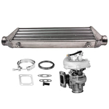 Last bildet i gallerivisningen, T3 Universal Turbo 0.63 A/RIntercooler2.5 64mm WATER COOLERKi