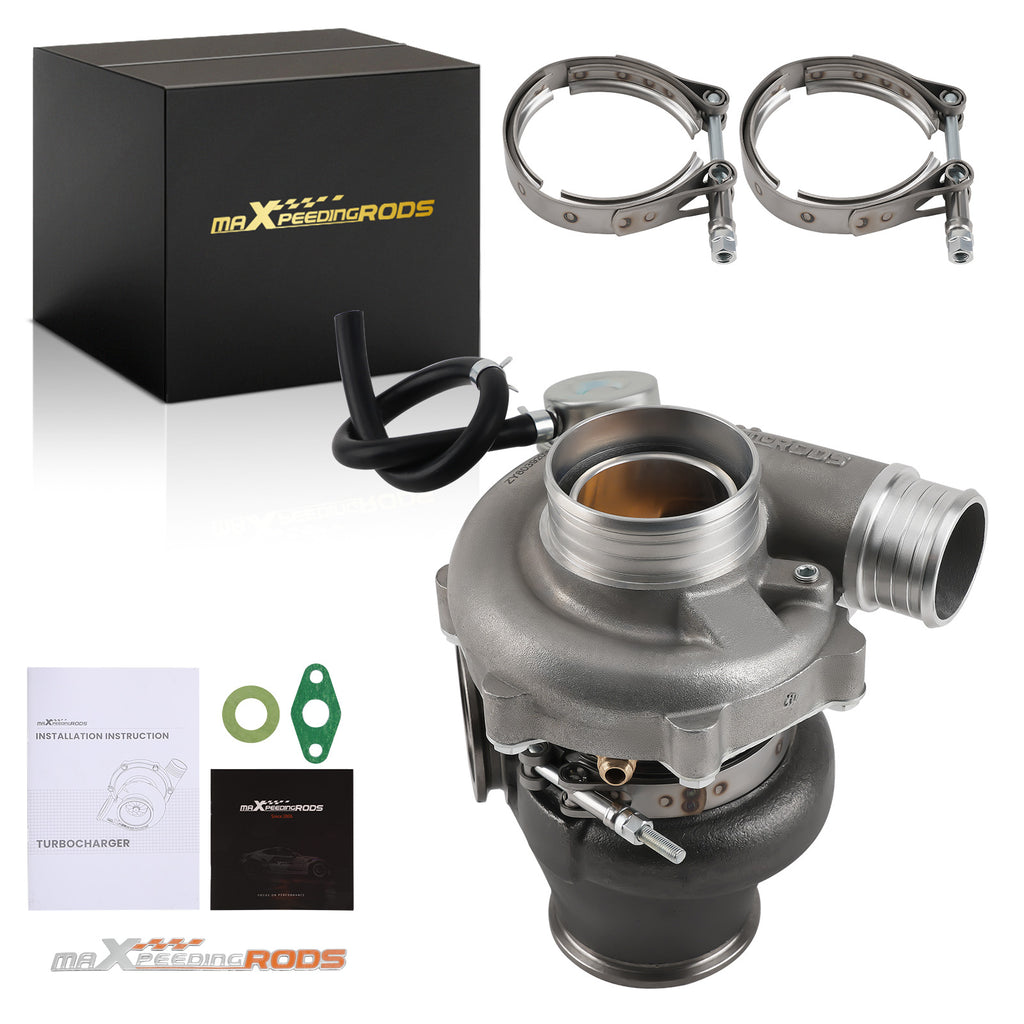 Universal Turbo voor 1.4-3.0L Engine Ceramic Lager Water+Oil AR 0.70/0.72 V-band