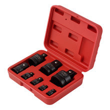 Indlæs billede til gallerivisning Impact Adapters 1/4 3/8 1/2 3/4 1 Cr-Mo Staal 8 Stuks Met Case