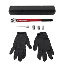 Last bildet i gallerivisningen, Torque Wrench 1/2 28-210Nm voor Vehicle met Sockets 17/19/21mm and Extension