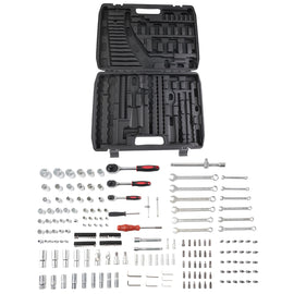 216 Stuk Quick Release Ratchet Socket Set 1/4 3/8 1/2 Case