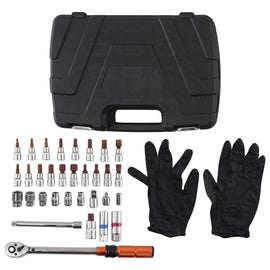 Torque Wrench Gereedschap Kit 3/8 5-60Nm met Case voor Car Repair