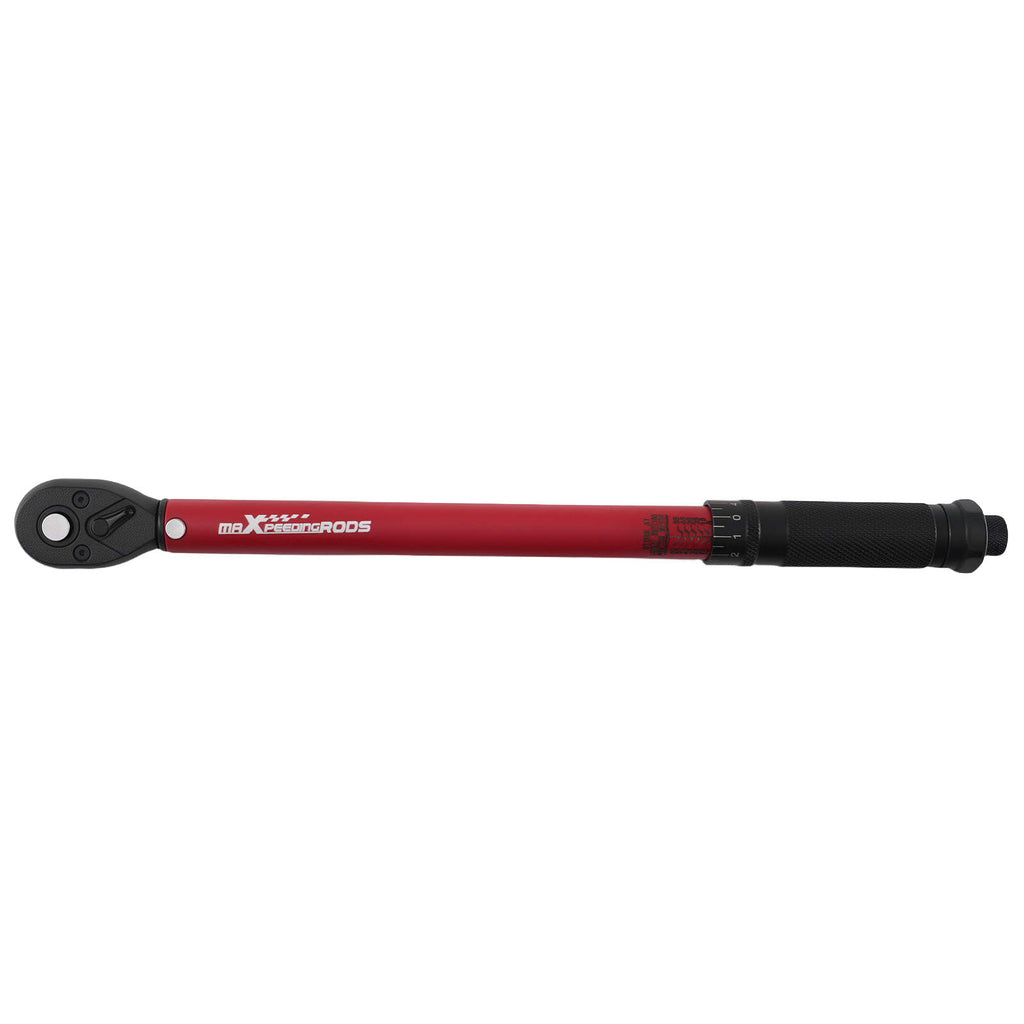 3/8 Drive 72T Ratcheting Torque Wrench Click 5-60Nm Tool Bike Car Type