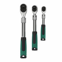 Last inn bildet i Galleri-visningsprogrammet, 3 Ratchet Wrenches 1/4 3/8 1/2 72 Teeth Extendable Ergonomic Handle