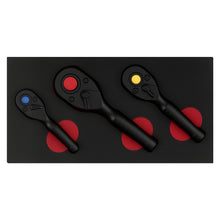 Ladda upp bild till gallerivisning, 3 stuks Stubby Ratchet Handle 3-stuk Set 1/4 3/8 1/2 Black