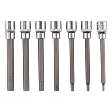 Indlæs billede til gallerivisning 3/8 Drive Extra Long Hex Allen Socket Set 7PC 3-10mm CRV Steel Tools