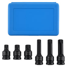 Ladda upp bild till gallerivisning, 6 Spline Anti-Theft Impact Bits geschikt voor VW Golf Sharan Transporter CR-MO 1/2