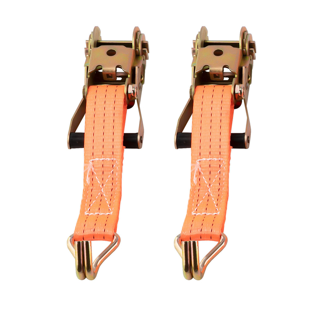 4X Heavy Duty Ratchet Ties Down Straps 38mm2.9Meter Lashing Cargo Luggage 2Ton