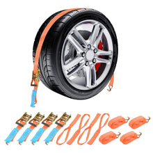 Indlæs billede til gallerivisning 4X Heavy Duty Ratchet Ties Down Straps 38mm2.9Meter Lashing Cargo Luggage 2Ton