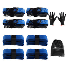 Indlæs billede til gallerivisning 4x Ratchet Tie Down Straps met Hooks Lashing Straps Tie Down Strap 5208 lb 2.4m Blue