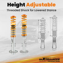 Last bildet i gallerivisningen, Coilover Coilovers Kit Shock Suspension compatible for BMW 3 Series E36 316i 318i 1992-1999