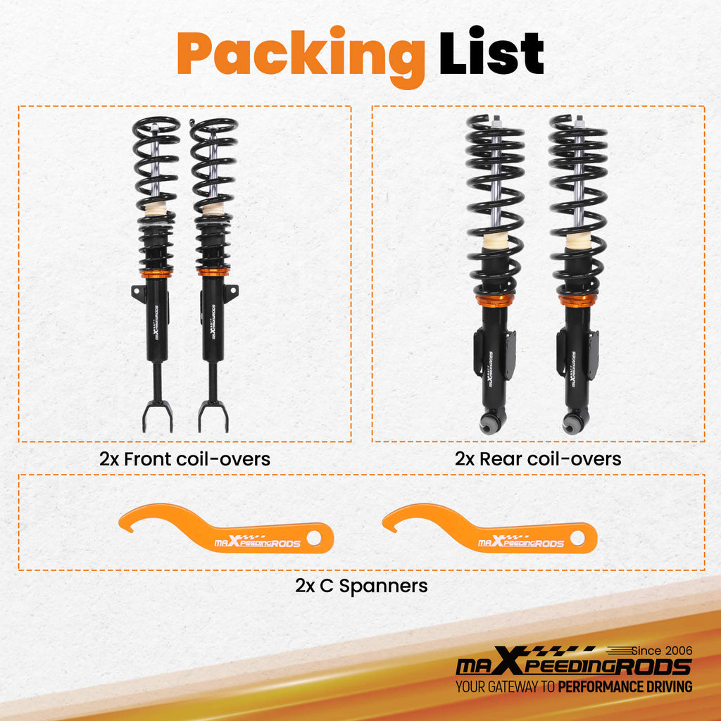 Adjustable Coilovers Lowering Kit compatible for BMW 6-Series Gran Coupe RWD F06