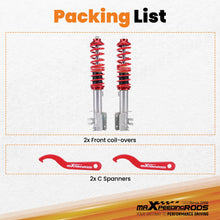 Last bildet i gallerivisningen, Maxpeedingrods Adjustable Front Coilovers Lowering Coils compatible for FIAT 500 2008-2019