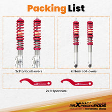 Ladda upp bild till gallerivisning, Compatible for Volkswagen VW Golf MK2 MK3 16V JETTA Suspension Steet 1984-2002 Coilovers Lowering Kit
