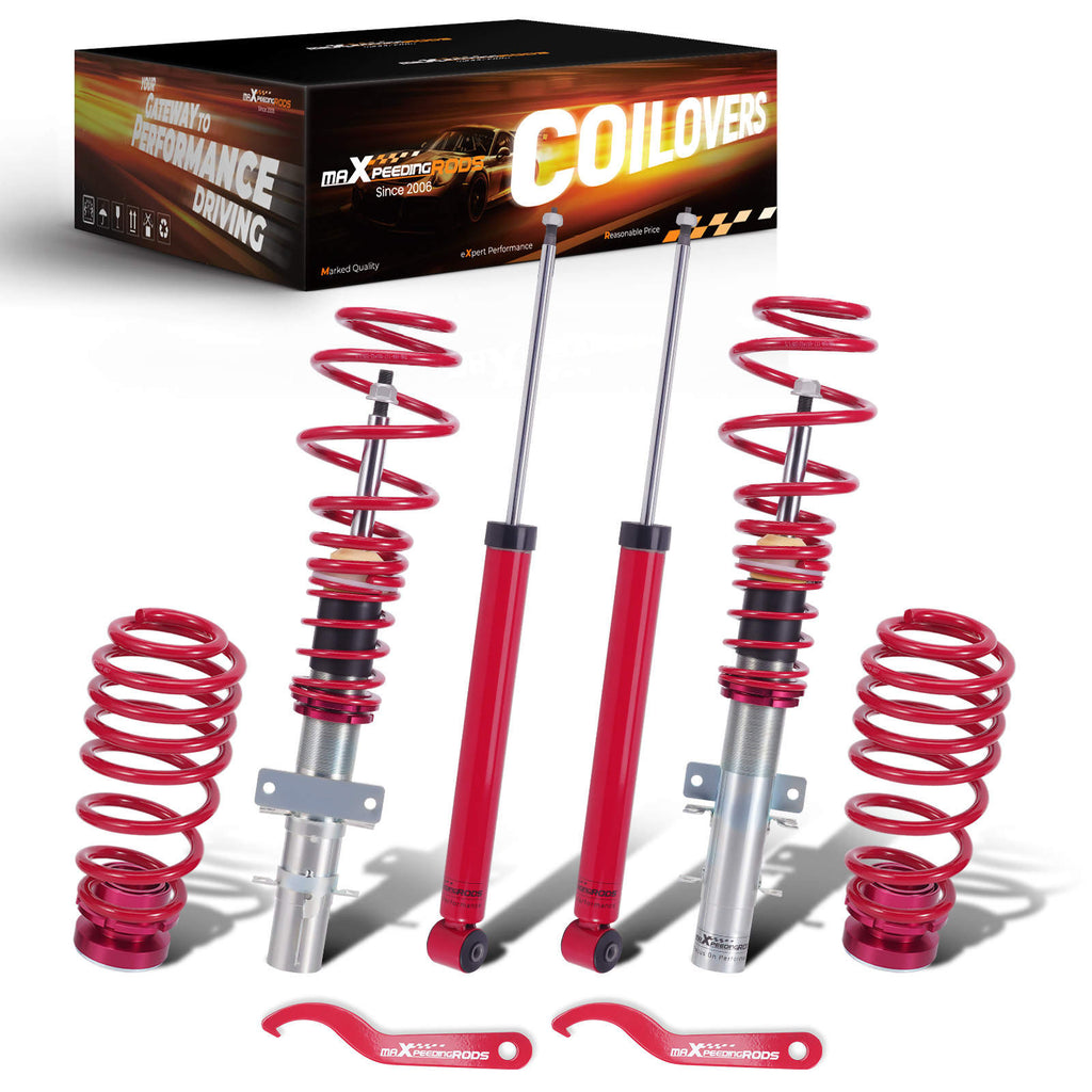 Coilovers Spring Shock Struts compatible for Volkswagen VW Polo MK4 9N,  compatible for SKODA FABIA MK1