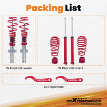 Lataa kuva Galleria-katseluun, Coilovers Spring Shock Struts compatible for Volkswagen VW Polo MK4 9N,  compatible for SKODA FABIA MK1