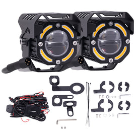 80W LED extra lamp voor motorfiets 12V voor motorfiets Quad SSV Pickup IP67 6000K