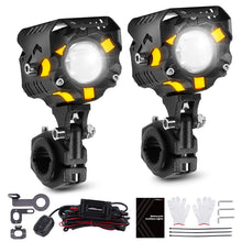 Lataa kuva Galleria-katseluun, 80W Driving Lamp LED Headlight for Motorcycle Pickup ATV UTV 12V IP67 6000K