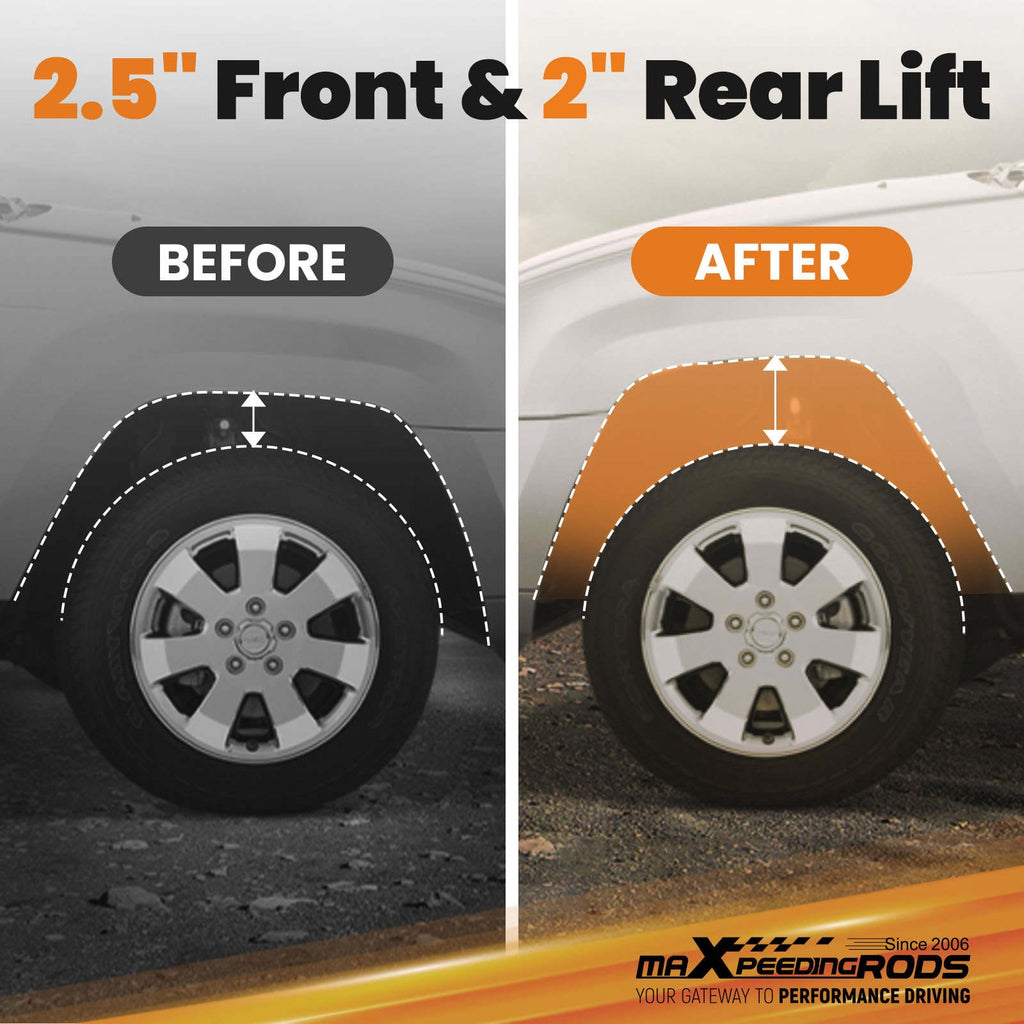 2.5/ 6.4 cm Lift Kit Leveling Kit egnet til Jeep Liberty KK 4WD