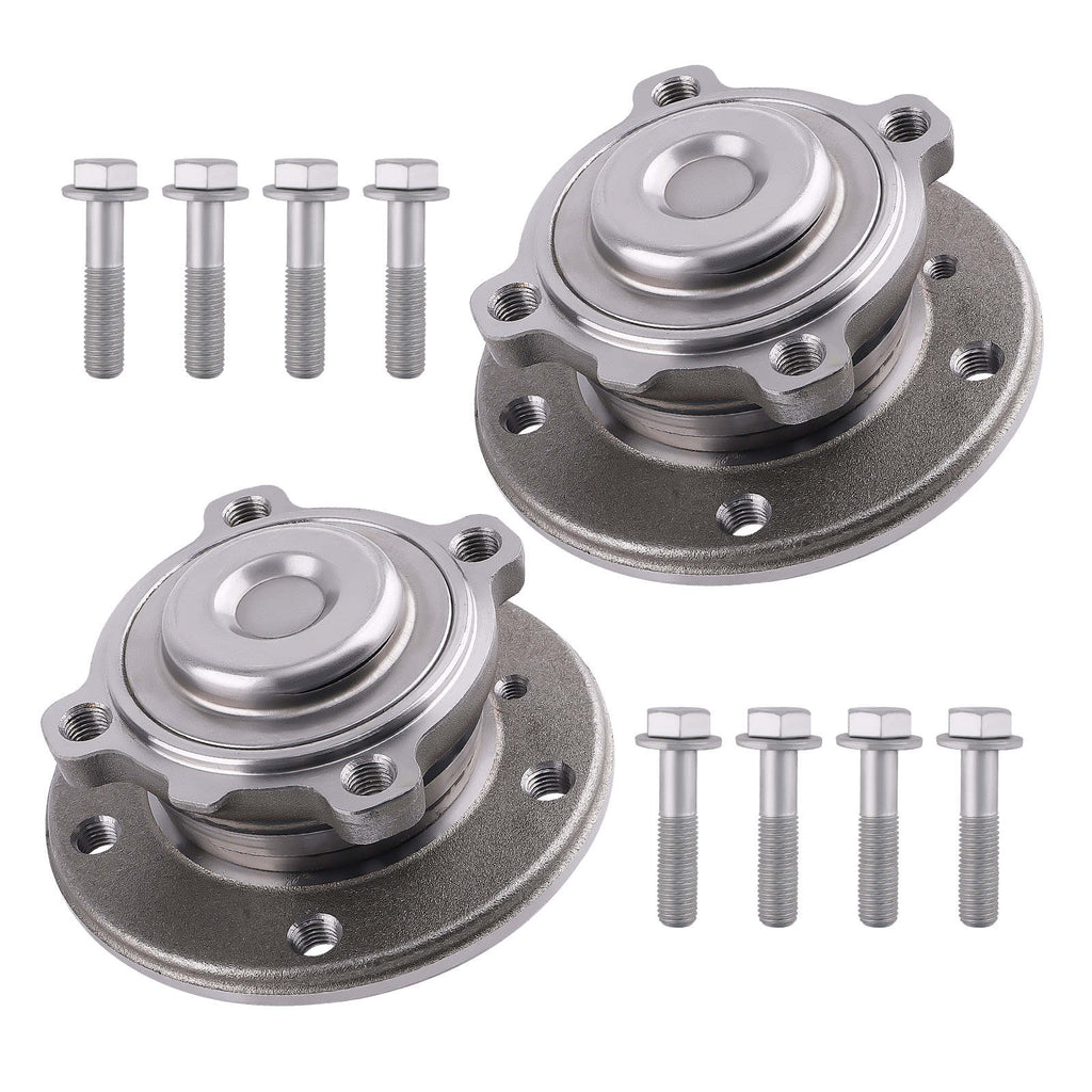 Hjulnav med hjullager fram, set om 2, lämpligt för BMW 1-serie E81 E87 E88 E82, 3-serie E90 E91 E92 E93, Z4 E89 VKBA3681