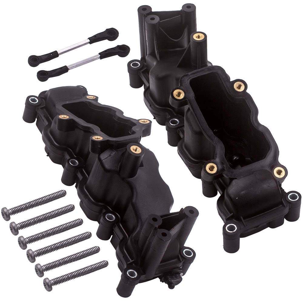 2x innsugningsmanifold med swirl flaps venstre og høyre egnet for Audi A4 A5 A6 A8 Q7, VW Touareg Phaeton 2.7 3.0 TDI