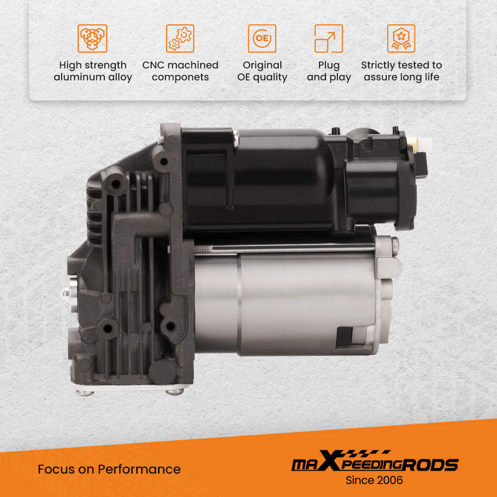 Luftaffjedringskompressor egnet til BMW X5 E70 2006-2013 / X6 E71 E72 2008-2014 | 37206799419 37206789938