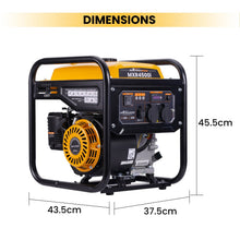 Indlæs billede til gallerivisning 3500W (3200W) aggregaat inverter generator benzine 230V voor camping en thuis