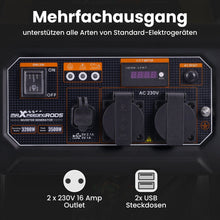 Indlæs billede til gallerivisning 3500W (3200W) aggregaat inverter generator benzine 230V voor camping en thuis