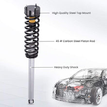 Ladda upp bild till gallerivisning, 2 stuks achter Air to Coil Spring Schokdempers geschikt voor Mercedes W220 S Klasse 01-06