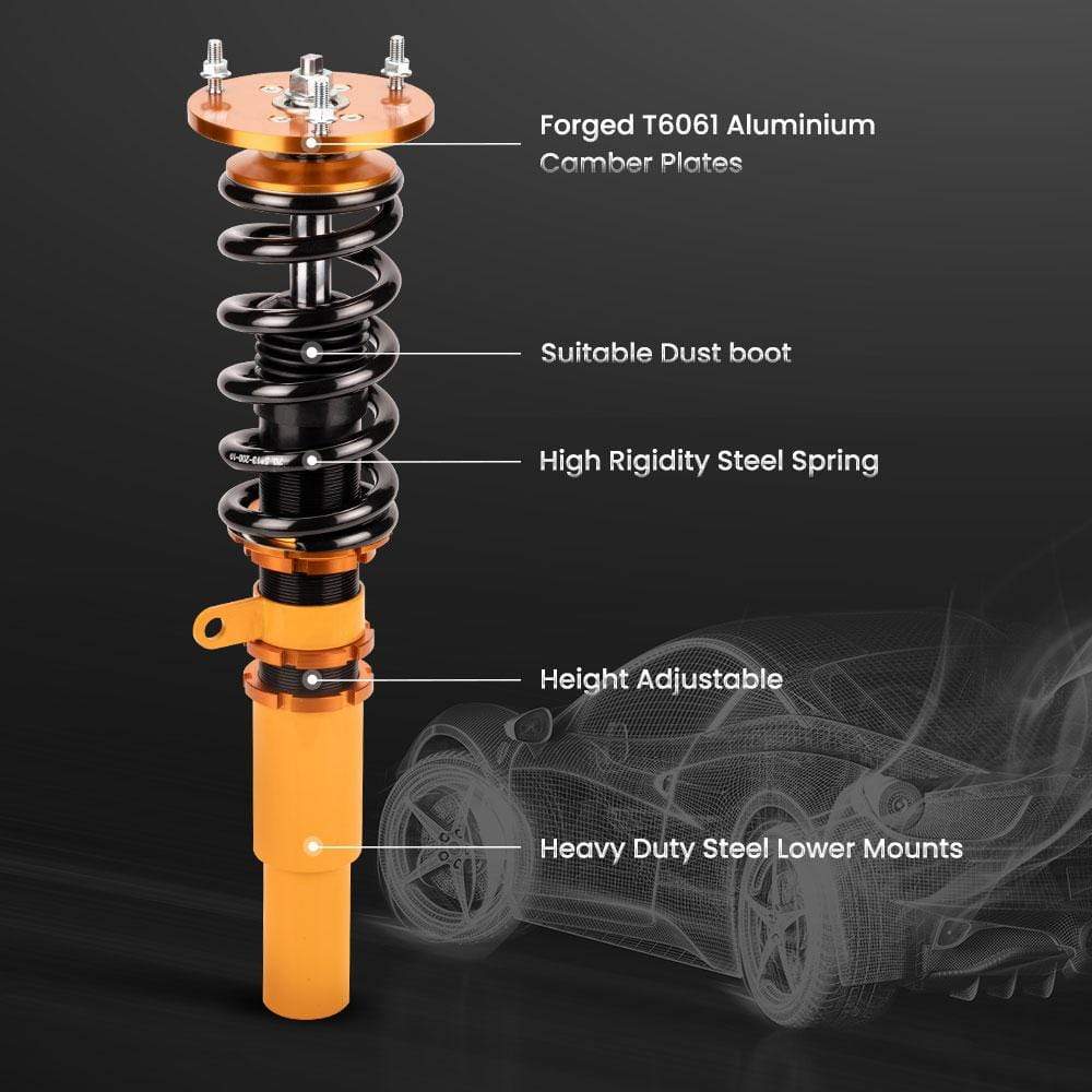 Compatible schokdemper voor BMW 5 Serie E60 2004-2010 Sedan RWD Schroefset Suspension Spring Kit