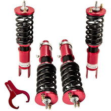 Last inn bildet i Galleri-visningsprogrammet, Schroefset suspension geschikt voor Honda Civic Hatchback EG year 91-95, damping verstelbare, red