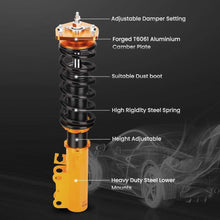 Ladda upp bild till gallerivisning, Geschikt voor Toyota Celica GT GTS geschikt voor FWD 1990-1993 Schroefset Absorber Shock Spring Damper Kit