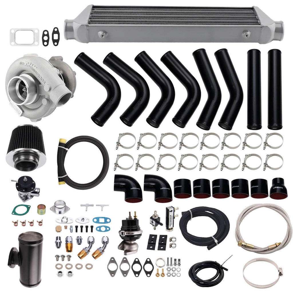 Universellt turbokit T3/T4 med intercooler, wastegate och blow-off passar till BMW E36 E46 323i 325i 328i 330i