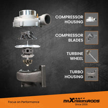 Lataa kuva Galleria-katseluun, Voor GT35 GT3582 Turbo geschikt voor Charger T3 AR.70/63 Anti-Surge Compressor Turbo Lager