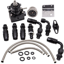 Last inn bildet i Galleri-visningsprogrammet, Verstelbare Brandstofdrukregelaar Kit -6AN Fitting End Aluminium Set