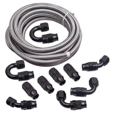 Ladda upp bild till gallerivisning, AN-10 Reusable Swivel Hose End Nylon and Roestvrij staal Braided 20FT Fuel Line