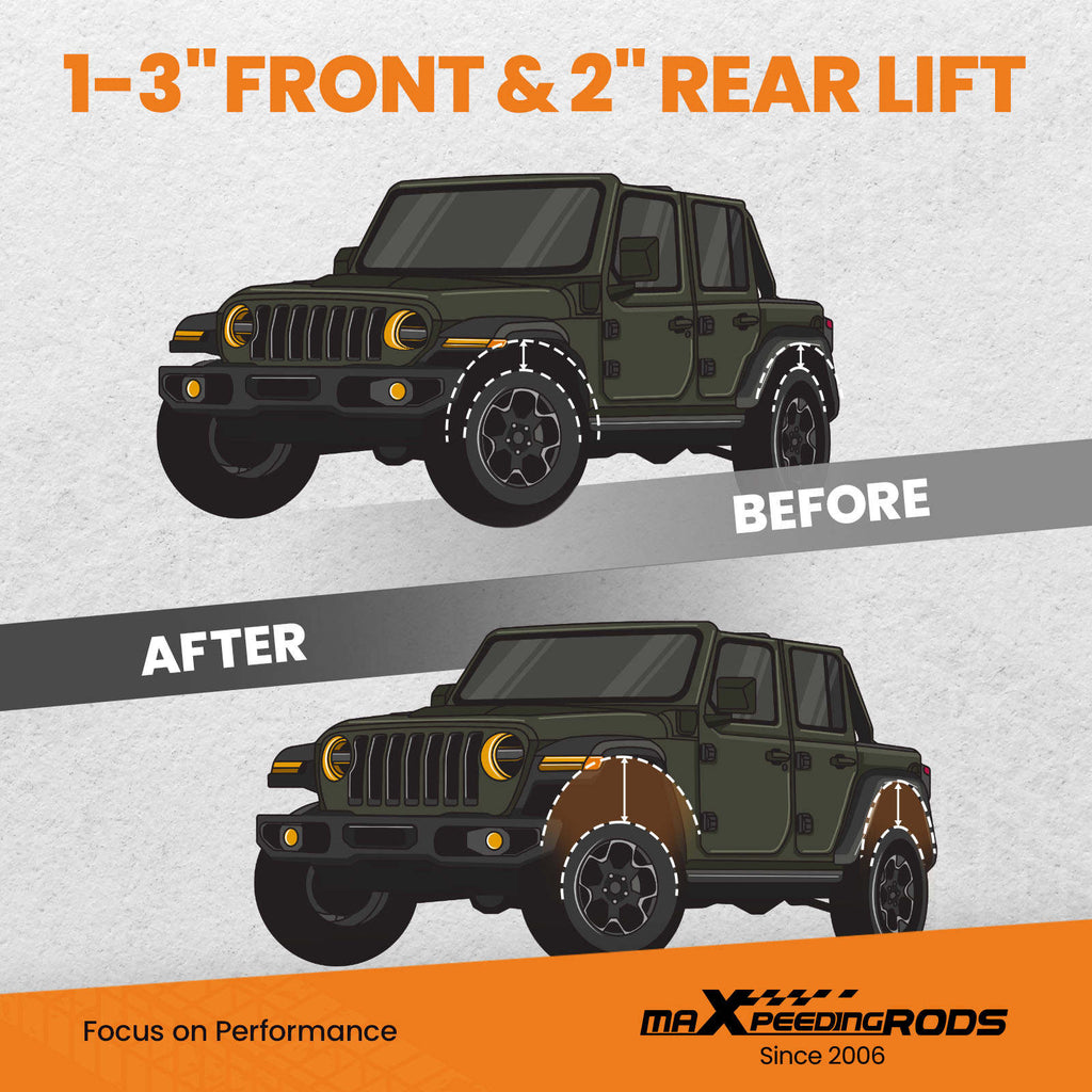 3" fram/ 2" bak höjningssats lämplig för Chevy Avalanche, Tahoe 2002-06