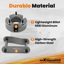 Last inn bildet i Galleri-visningsprogrammet, Leveling Lift Kit 3 foran 2 bak, egnet for Nissan Xterra Frontier 2005-2015 2WD 4WD