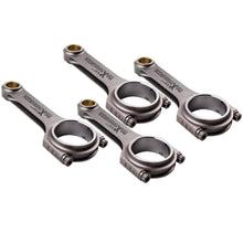 Ladda upp bild till gallerivisning, Vevstakar H-beam 4 st med ARP 2000-bultar passar till Alfa Romeo 2000 Nord-motor 157 mm