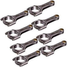 Last bildet i gallerivisningen, Smiet sett med 8 foringer i H-profil egnet for BMW M60B40 4.0 / M62B44 4.4 V8 (E34 540i, E38 740i, E39 540i, X5) | ARP 2000-bolter