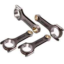 Indlæs billede til gallerivisning Smedede plejlstænger H-profil sæt à 4 passer til Ford X-Flow / Lotus Twin Cam BDA | 132,84 mm, ARP 2000-bolte