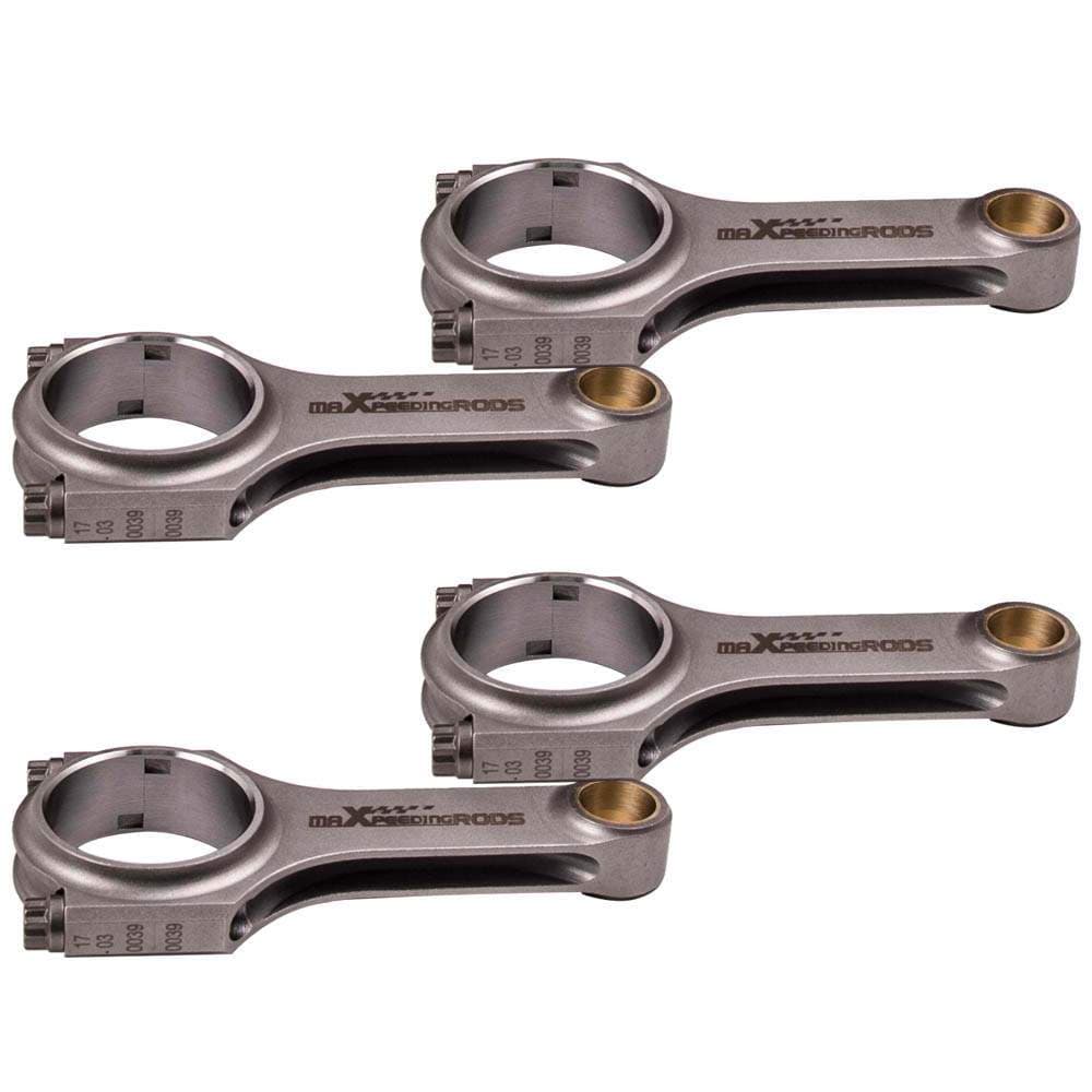 Smedede plejlstænger H-profil sæt à 4 passer til Mazda L5 MZR 2.5 / Ford Duratec 2.5 (Mazda6, CX-7, Fusion) | 151,76 mm, ARP 2000