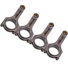 Lataa kuva Galleria-katseluun, Taotut H-profiili kiertokanget, 4 kpl:n sarja, sopii malliin Nissan SR20DET SR20DE (200SX S13 S14, Silvia, 180SX) | 136,3 mm, ARP 2000 -pultit