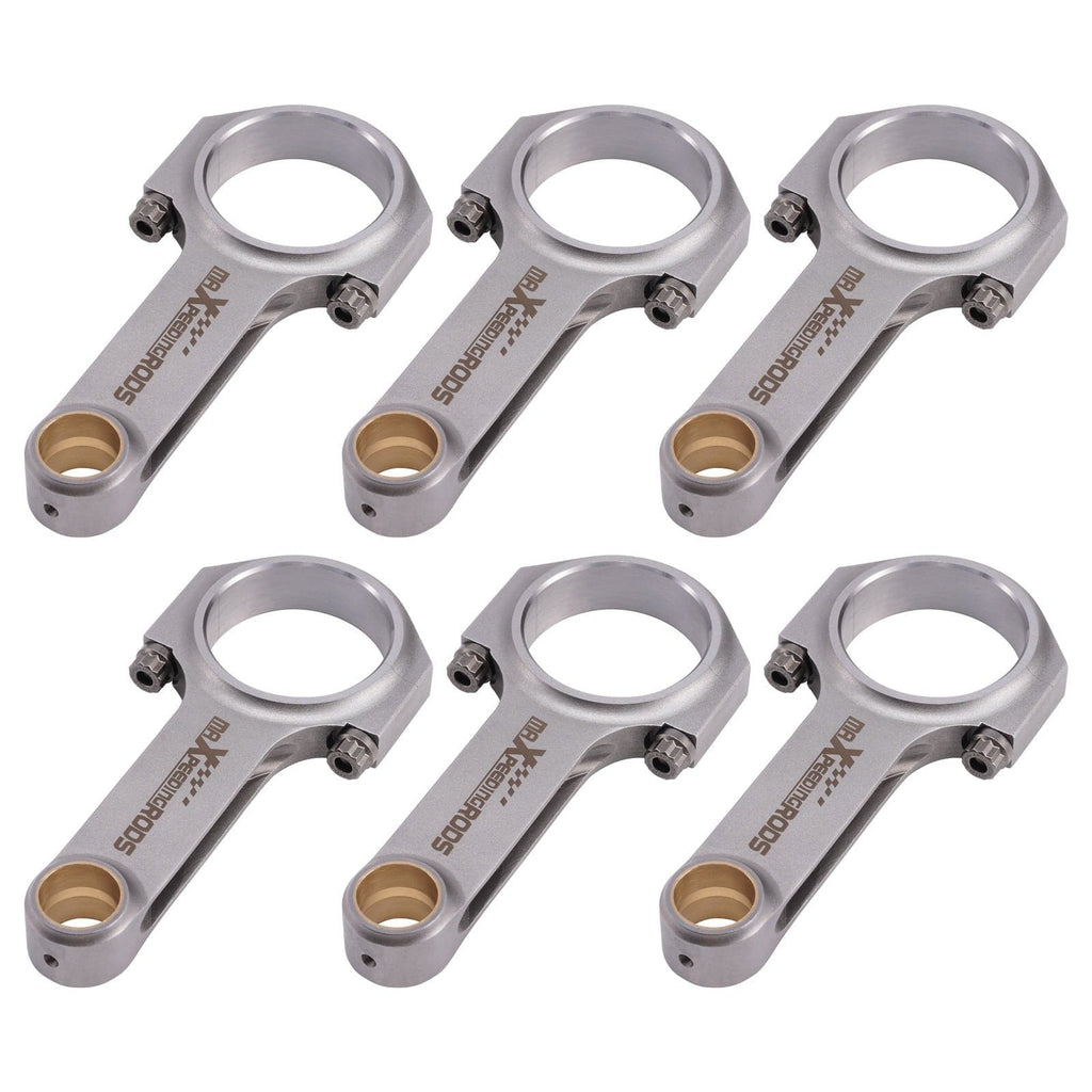 Smiet sett med 6 drivstenger i H-profil egnet for Porsche 911 3.2 Carrera, 3.3 Turbo | 127 mm, 12 ARP 2000-bolter
