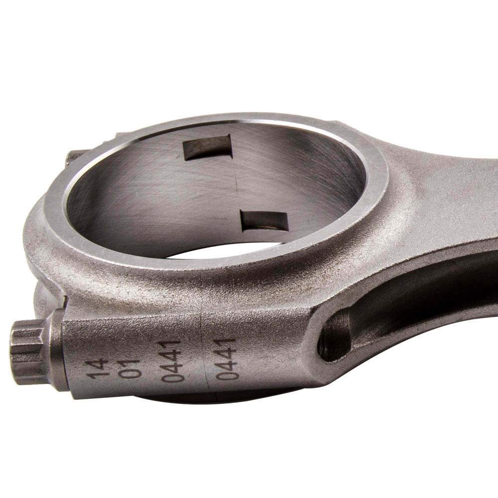 Smidda H-profil vevstakar, sats med 4, passar till VW Audi Seat Skoda 1.9 TDI PD90 PD100 PD115 | 144 mm, ARP 2000-bultar