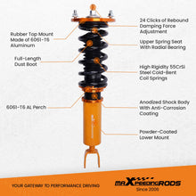 Indlæs billede til gallerivisning Gevindundervogn egnet til Honda Accord CB7 CD5 CD7 1990-1997 og Acura CL 1997-1999 | Coilovers med 24-trins justerbar dæmpning